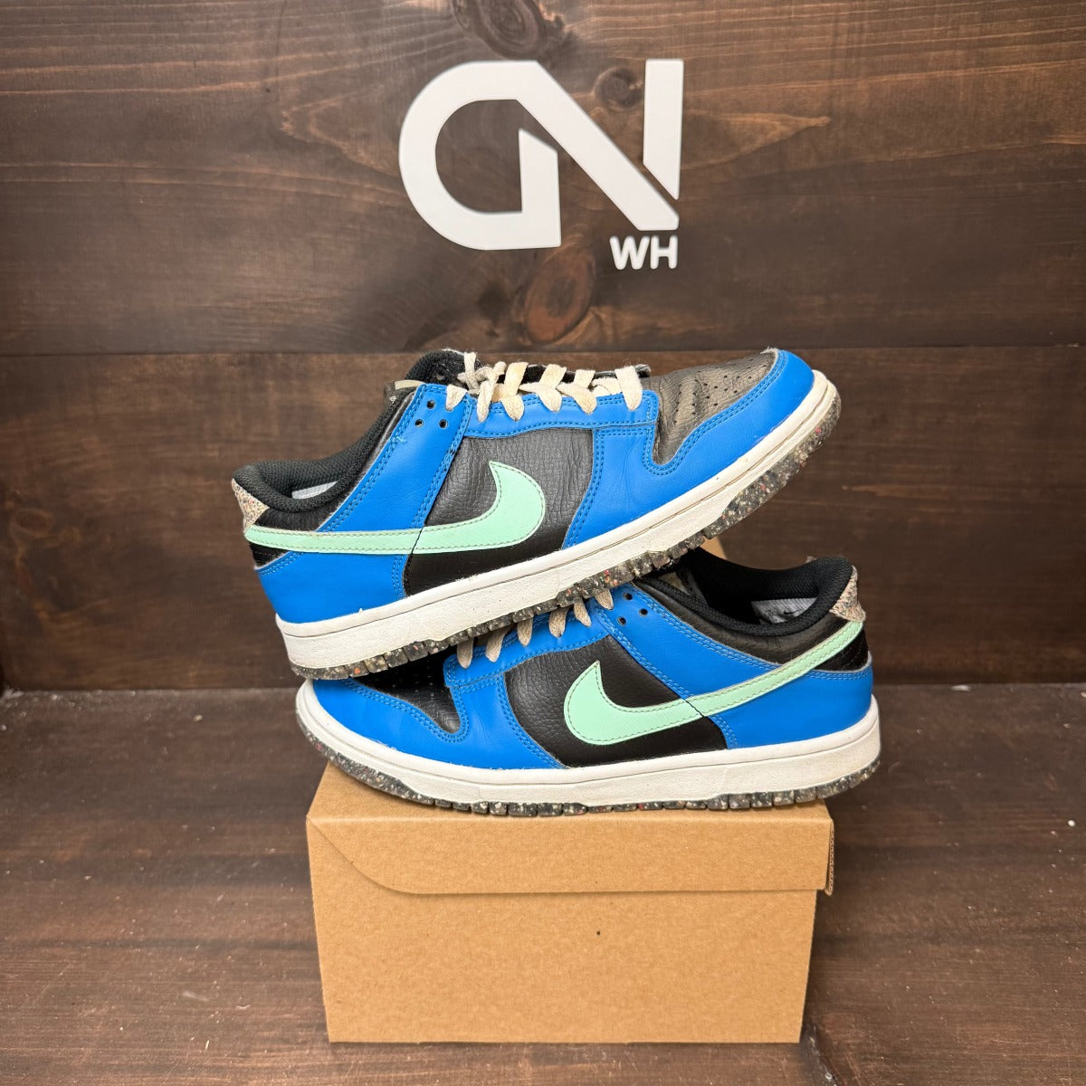 Nike Dunk Low Crater Blue Black (GS) Size 6.5Y (Pre-Owned) - Image 1