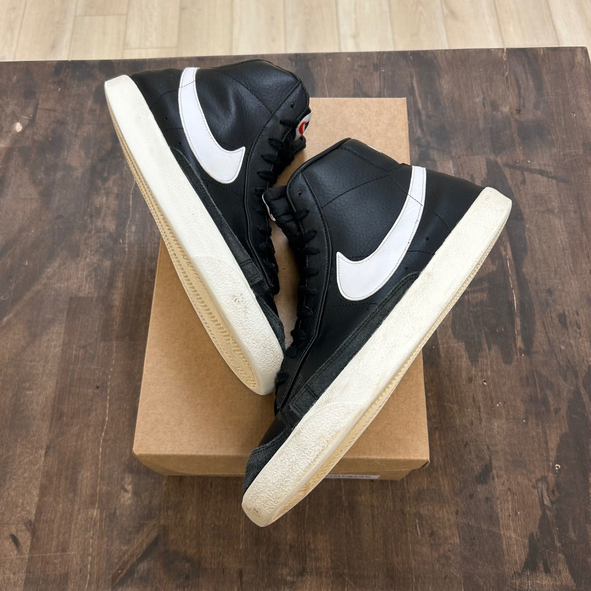 Nike Blazer Mid 77 Vintage Black Sail Size 13 (Pre-Owned) - Image 1