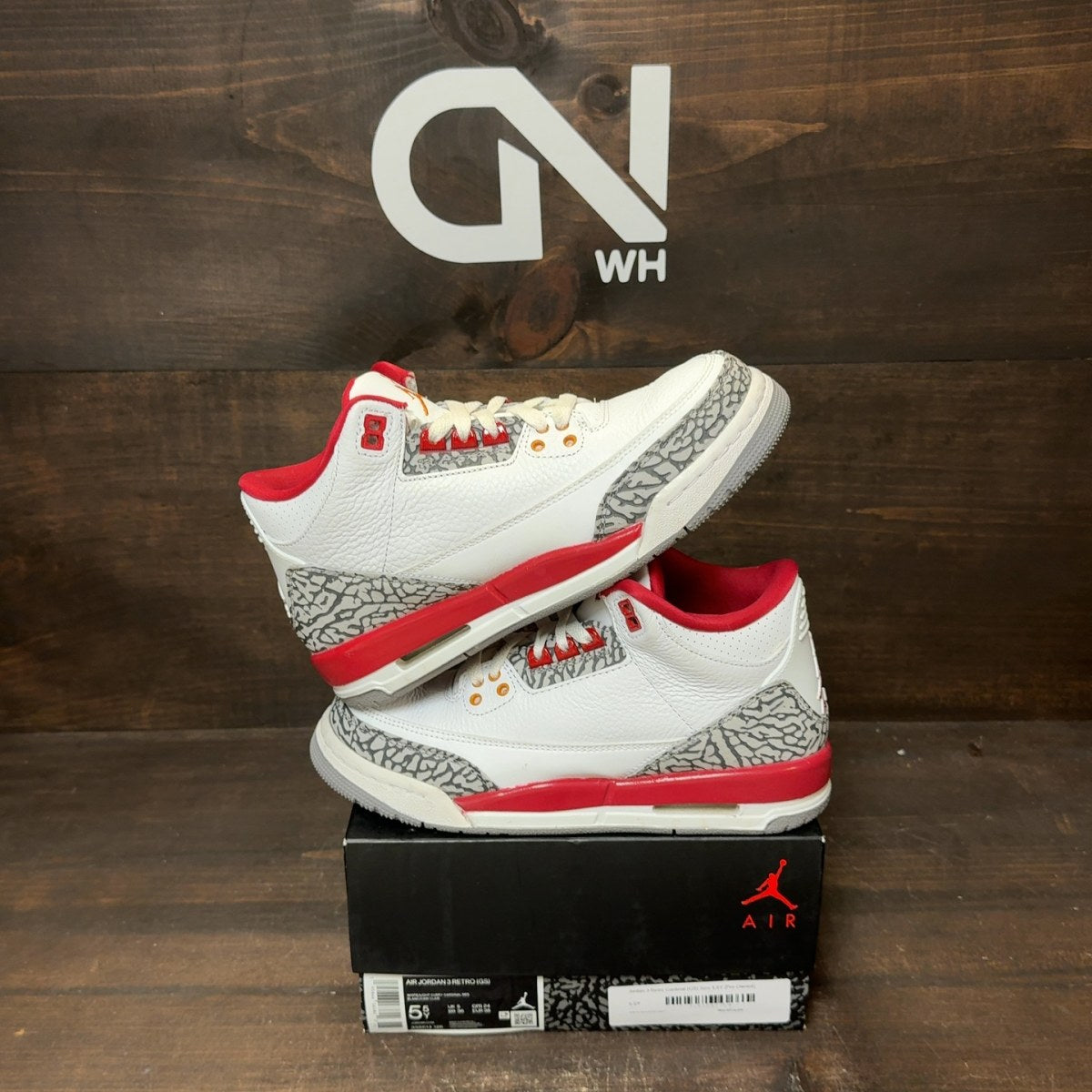 Jordan 3 Retro Cardinal (GS) - Image 1