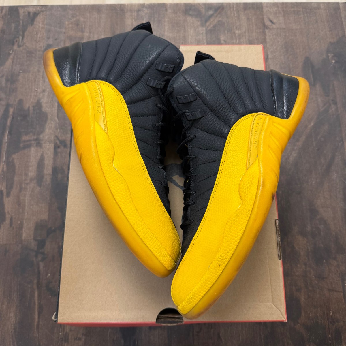 Jordan 12 Retro Black University Gold - Image 1