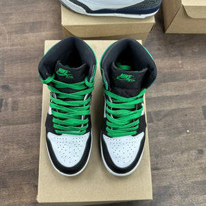 Jordan 1 Retro High OG Lucky Green (US 5Y) (USED, No Box) Size 5Y (Pre-Owned) - Image 2