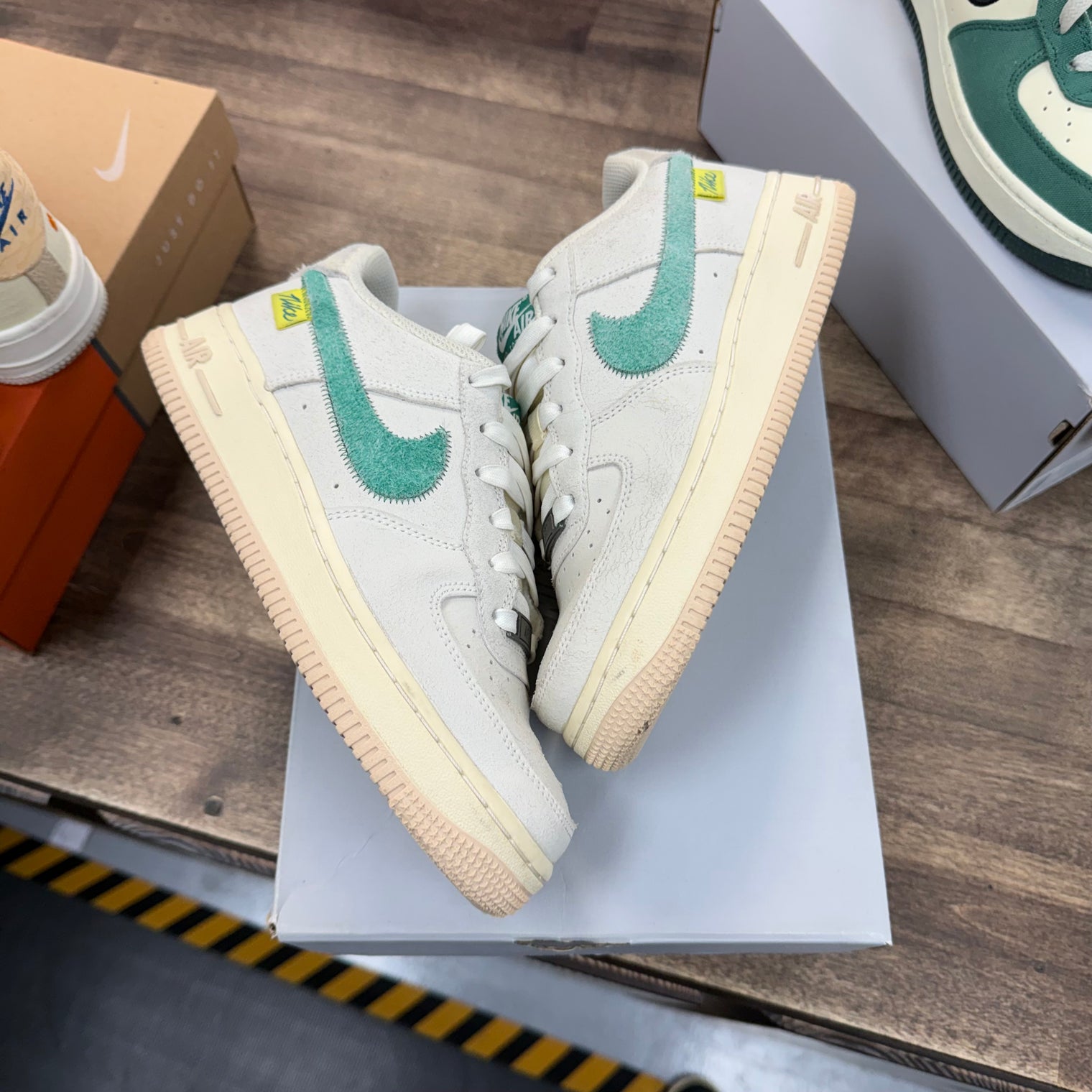 Nike Air Force 1 Low Test Of Time Sail Green (GS) (USED)
