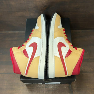 Jordan 1 Mid Light Curry Cardinal - Image 5