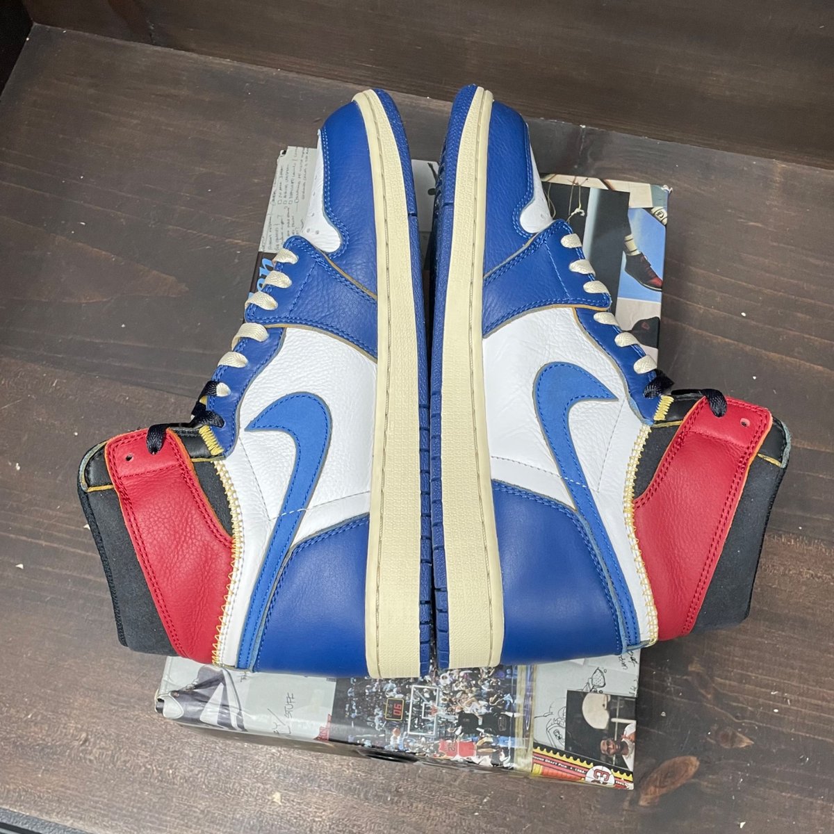 Jordan 1 Retro High Union Los Angeles Storm Blue Size 10.5 (Pre-Owned) - box