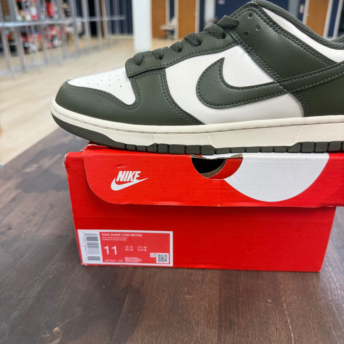 Nike Dunk Low Pale Ivory Cargo Khaki - Image 6