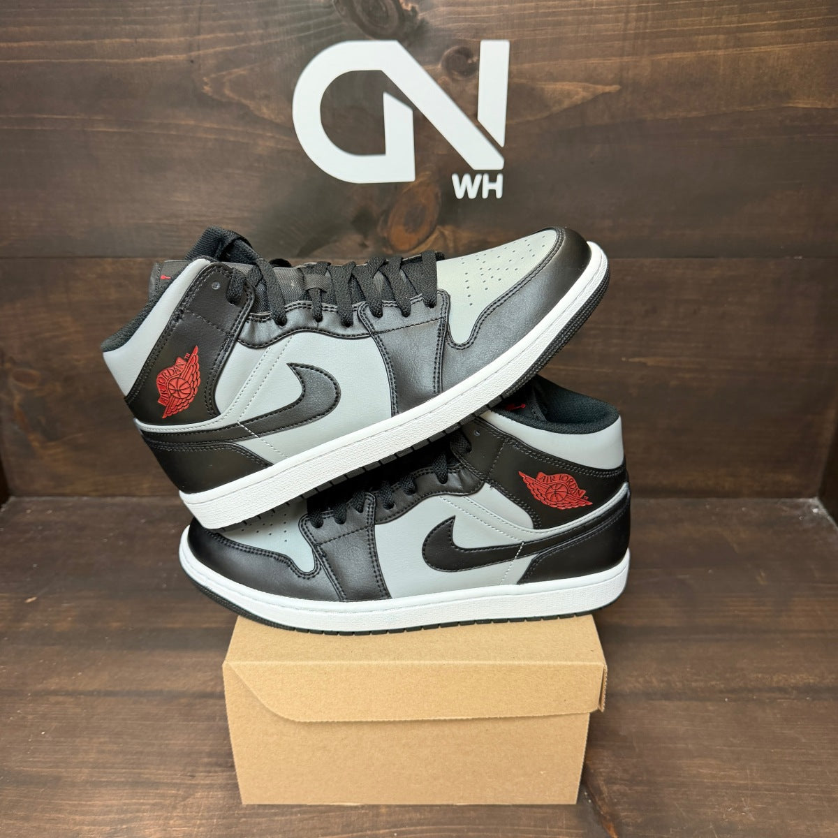 Jordan 1 Mid Shadow Red Size 10.5 (Pre-Owned) - Image 1