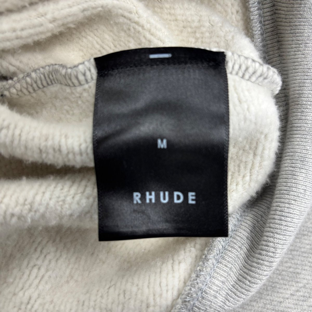 Rhude Youth of America Zip Up Heather Grey Size Medium (Pre-Owned) - tag