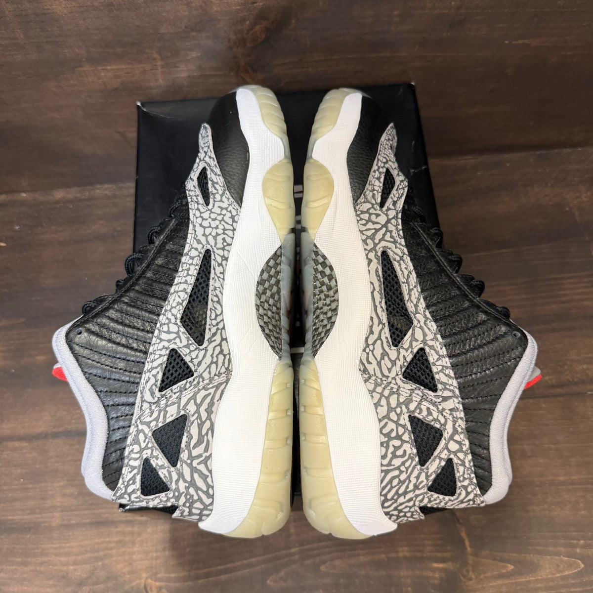 Jordan 11 Retro Low IE Black Cement - Image 3