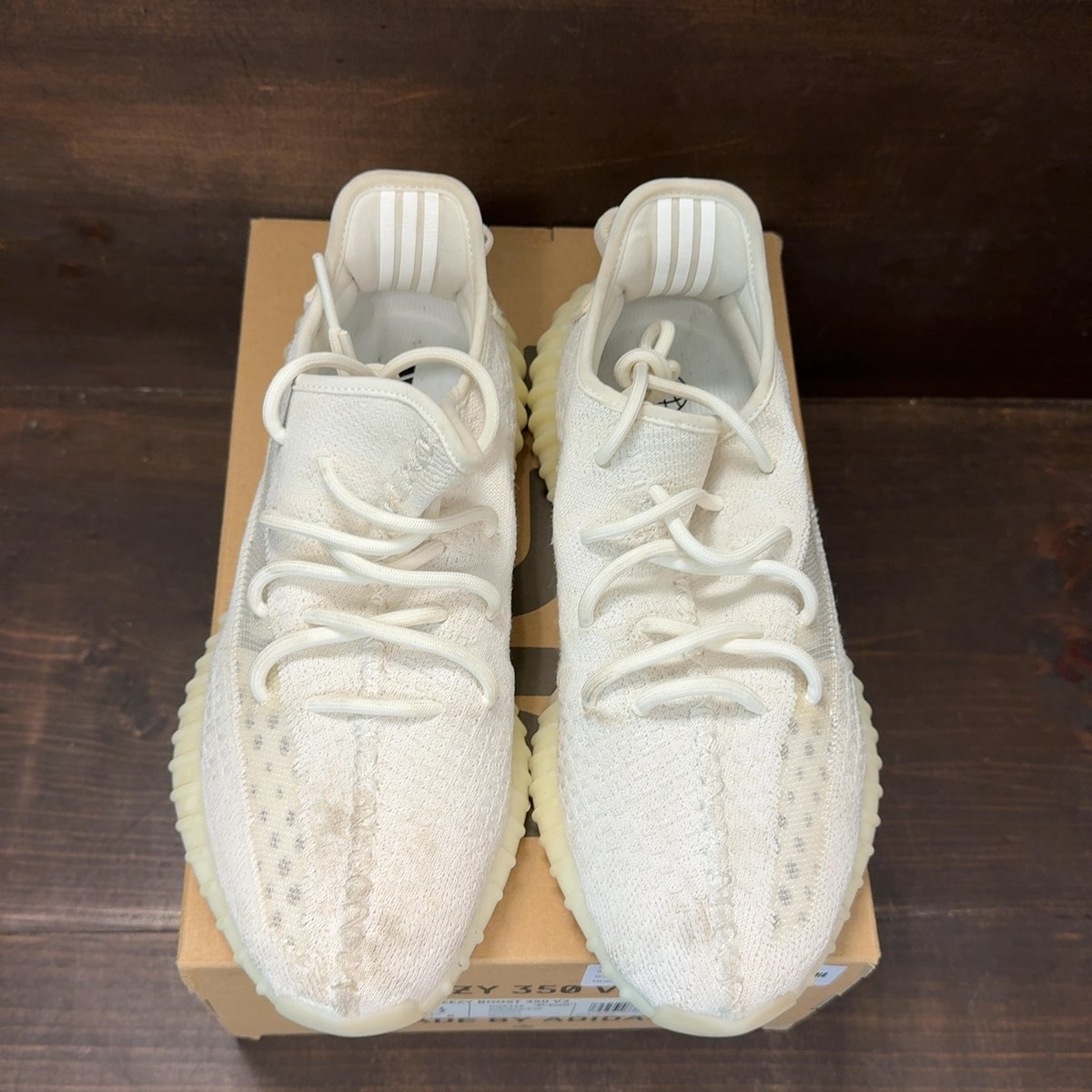 adidas Yeezy Boost 350 V2 Bone Size 8.5 (Pre-Owned) - tag