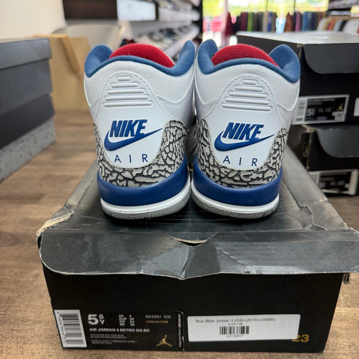 Jordan 3 Retro True Blue (2016) (GS) - Image 3