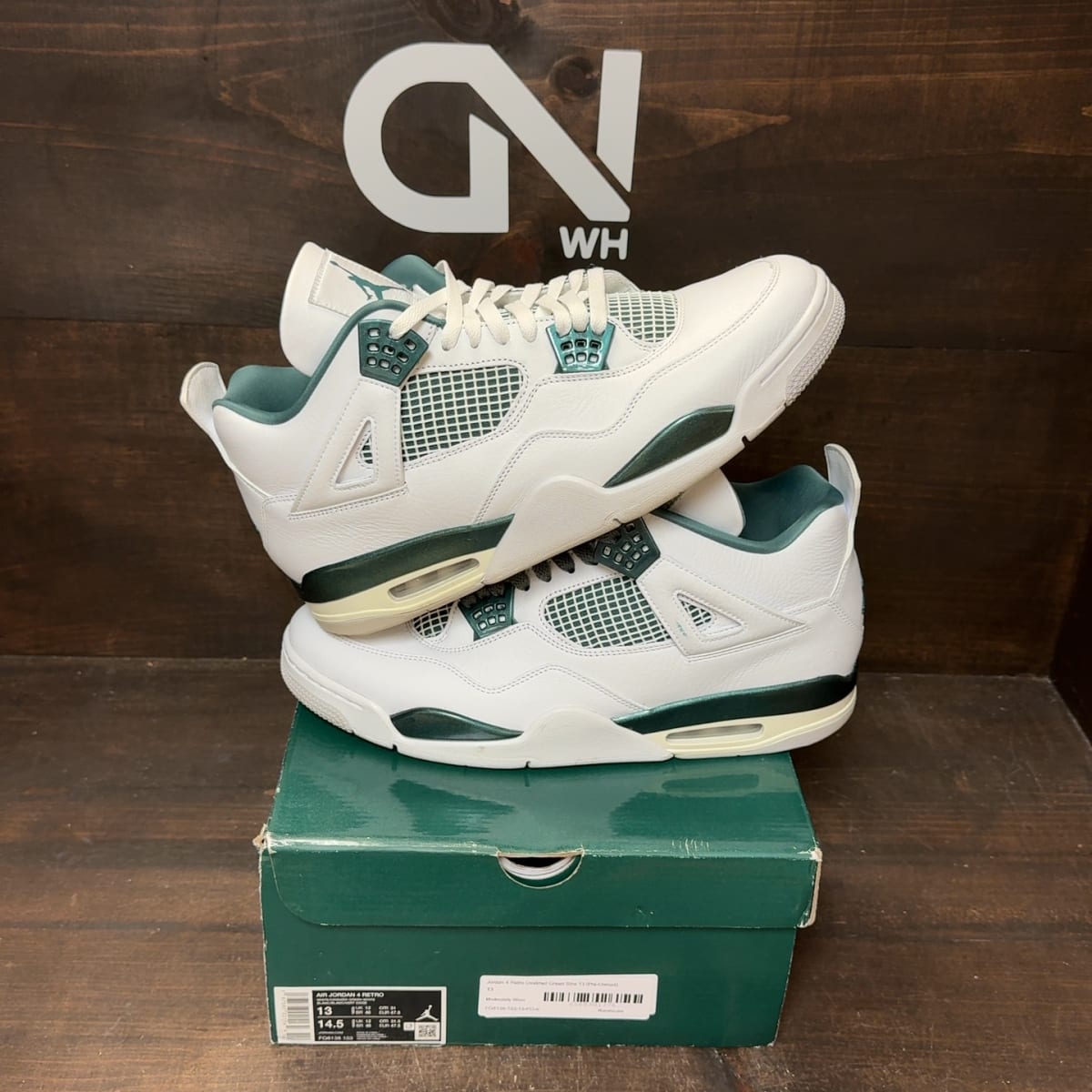 Jordan 4 Retro Oxidized Green Size 13 (Pre-Owned) - front