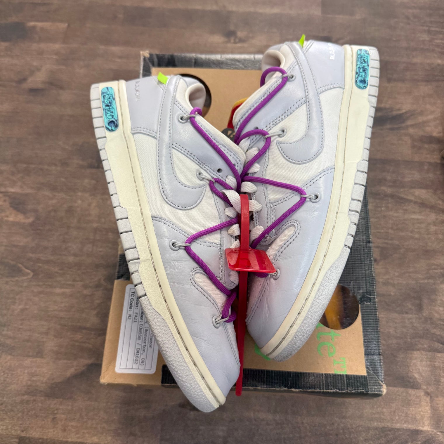 Lot 45 of 50 Off-White Dunk Low (USED)