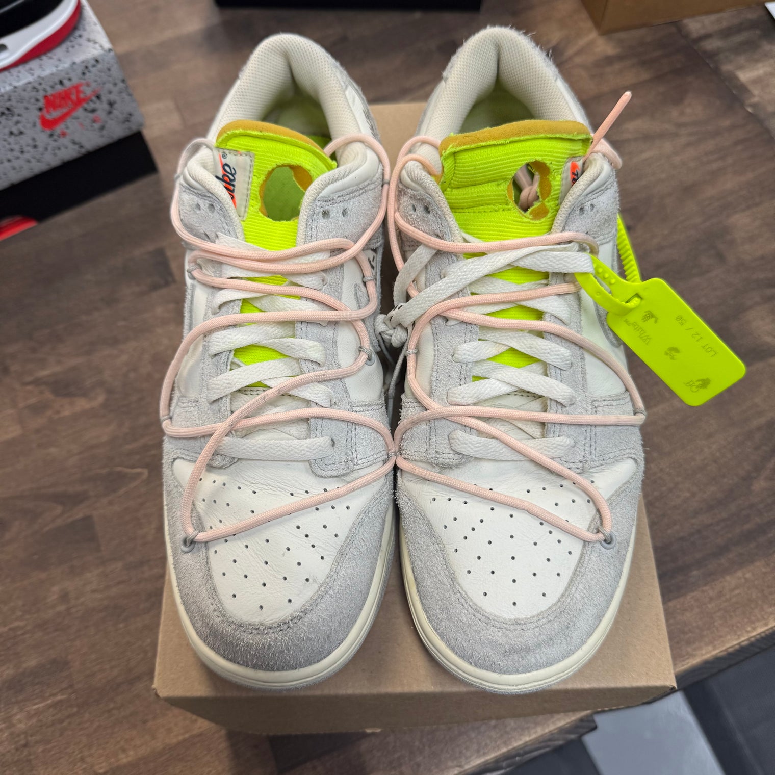 Off-White x Nike Dunk Low Lot 12 (USED, No Box)