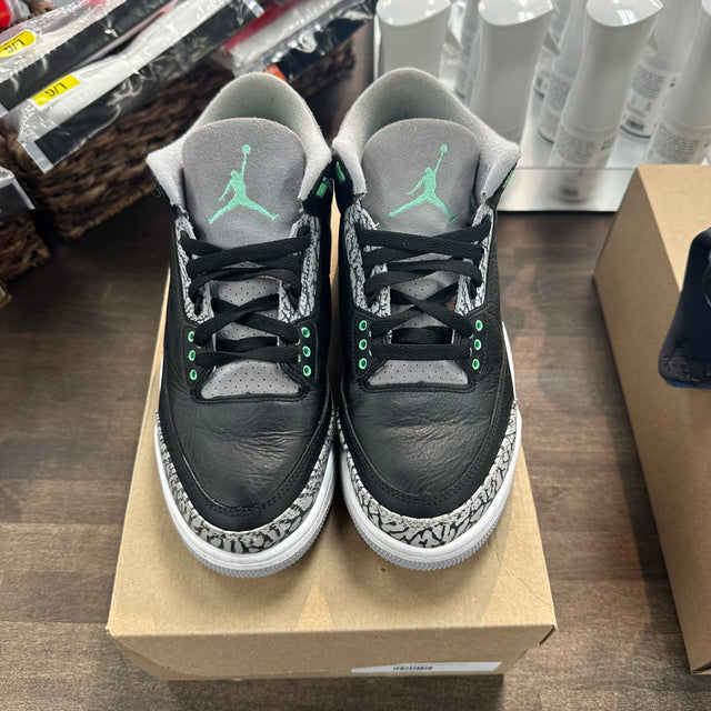 Green Glow Jordan 3 Retro (USED, No Box)