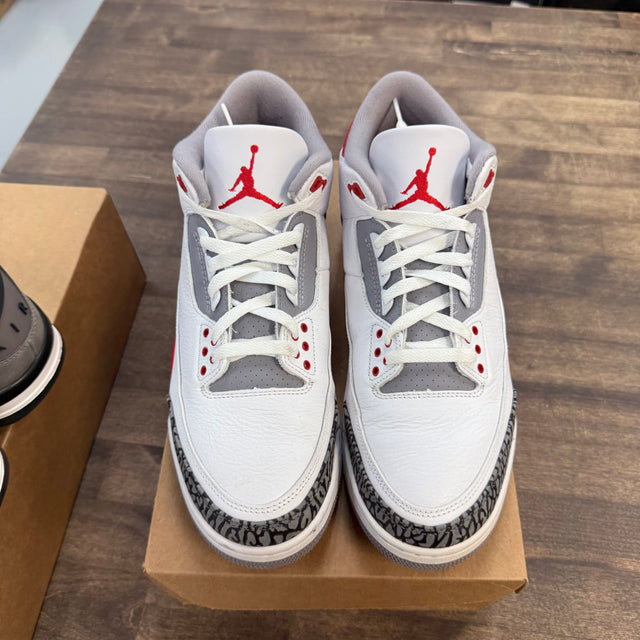 Fire Red Jordan 3 Retro (USED, No Box)
