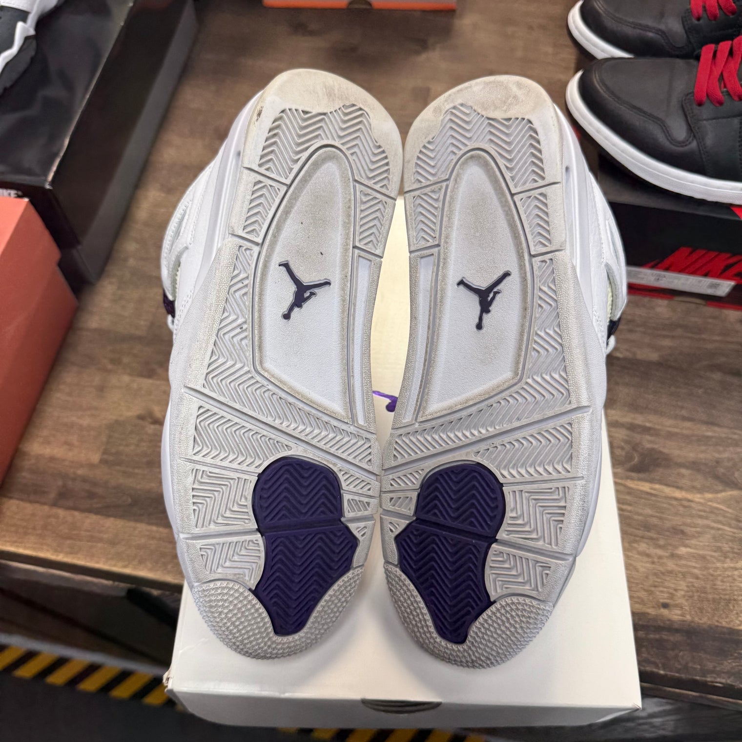 Metallic Purple Jordan 4 (USED, no insoles)
