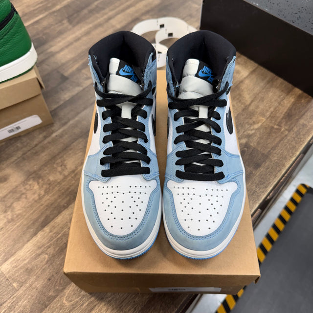 University Blue White Jordan 1 High (USED, No Box)