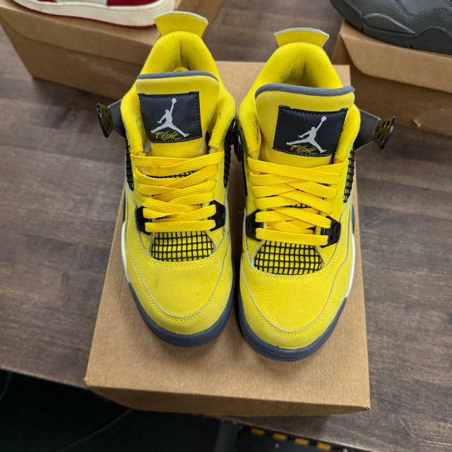 Lightning Jordan 4 Retro (GS) (USED, No Box)