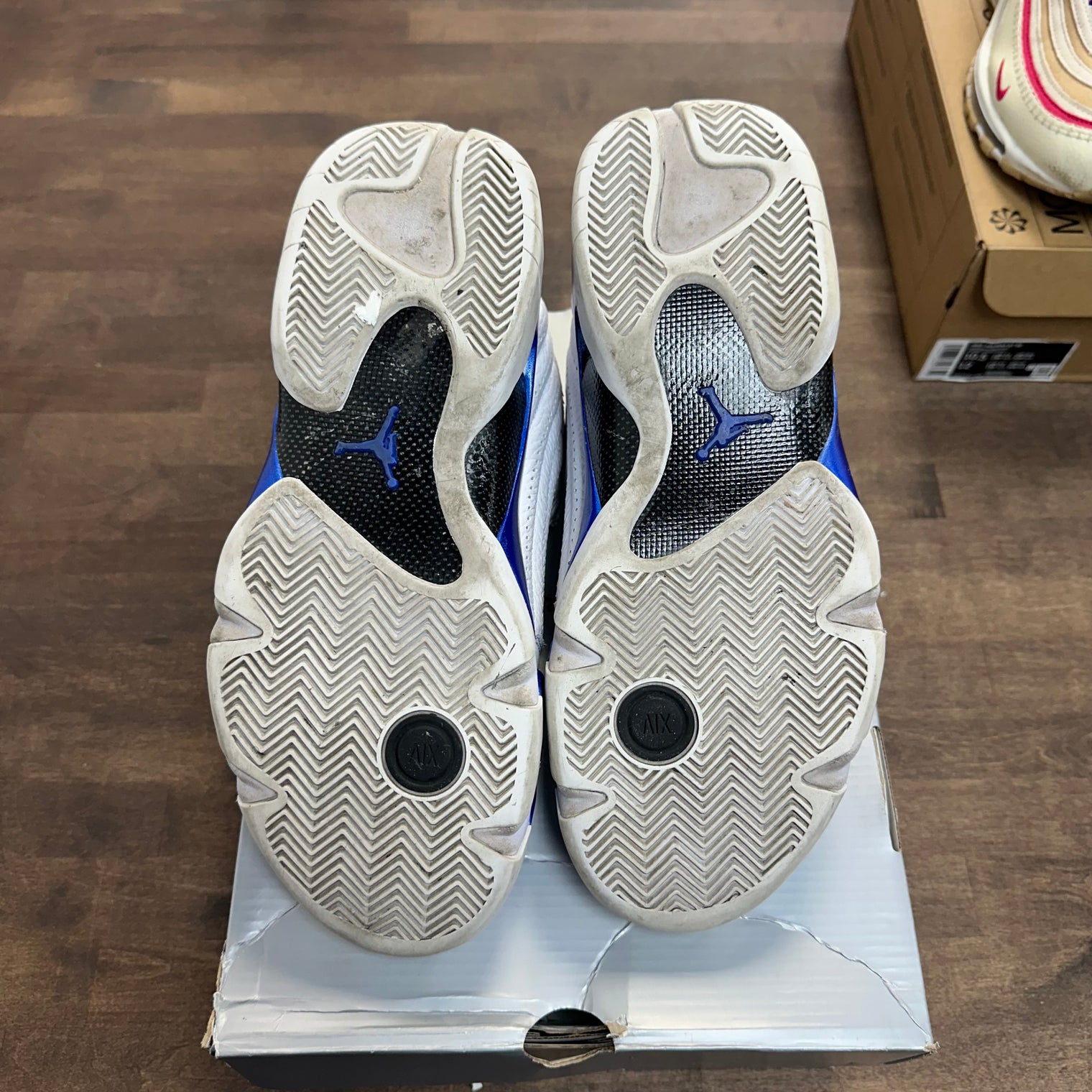 White Hyper Royal Jordan 14 Retro (USED)
