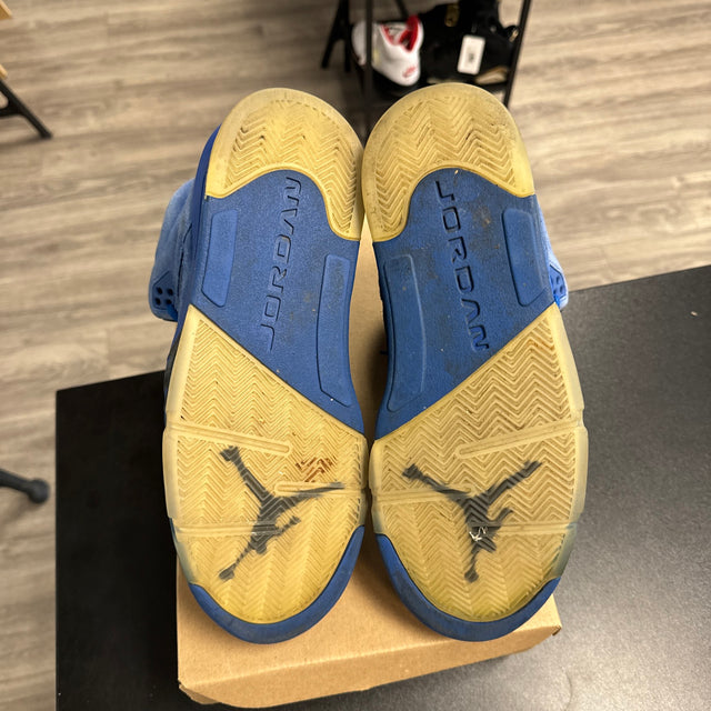 Blue Suede Jordan 5 (USED;NO BOX)
