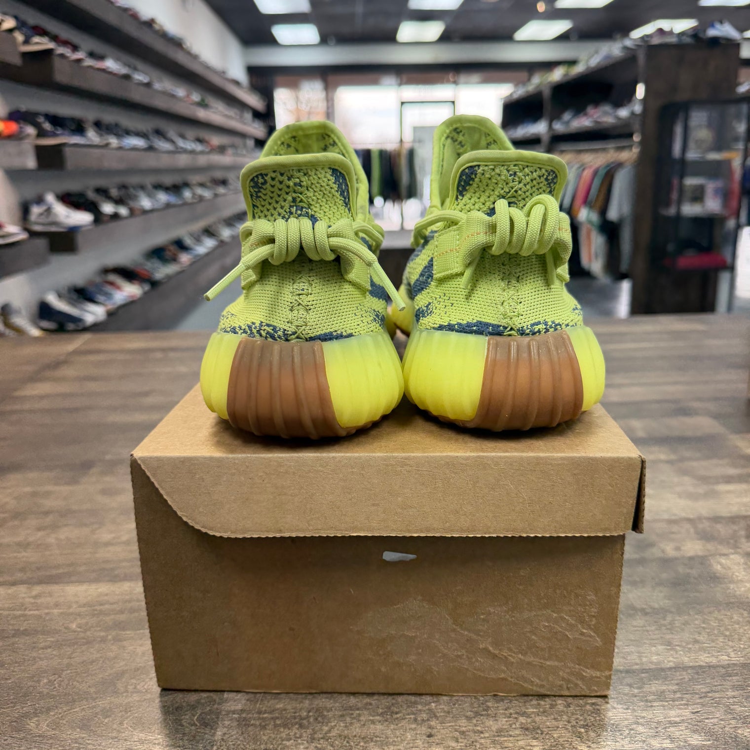 Semi Frozen Yellow adidas Yeezy Boost 350 V2 (USED, No Box)
