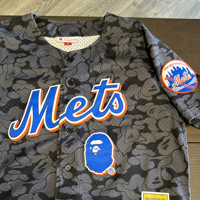 Bape Mets Mitchell & Ness Jersey (Used)