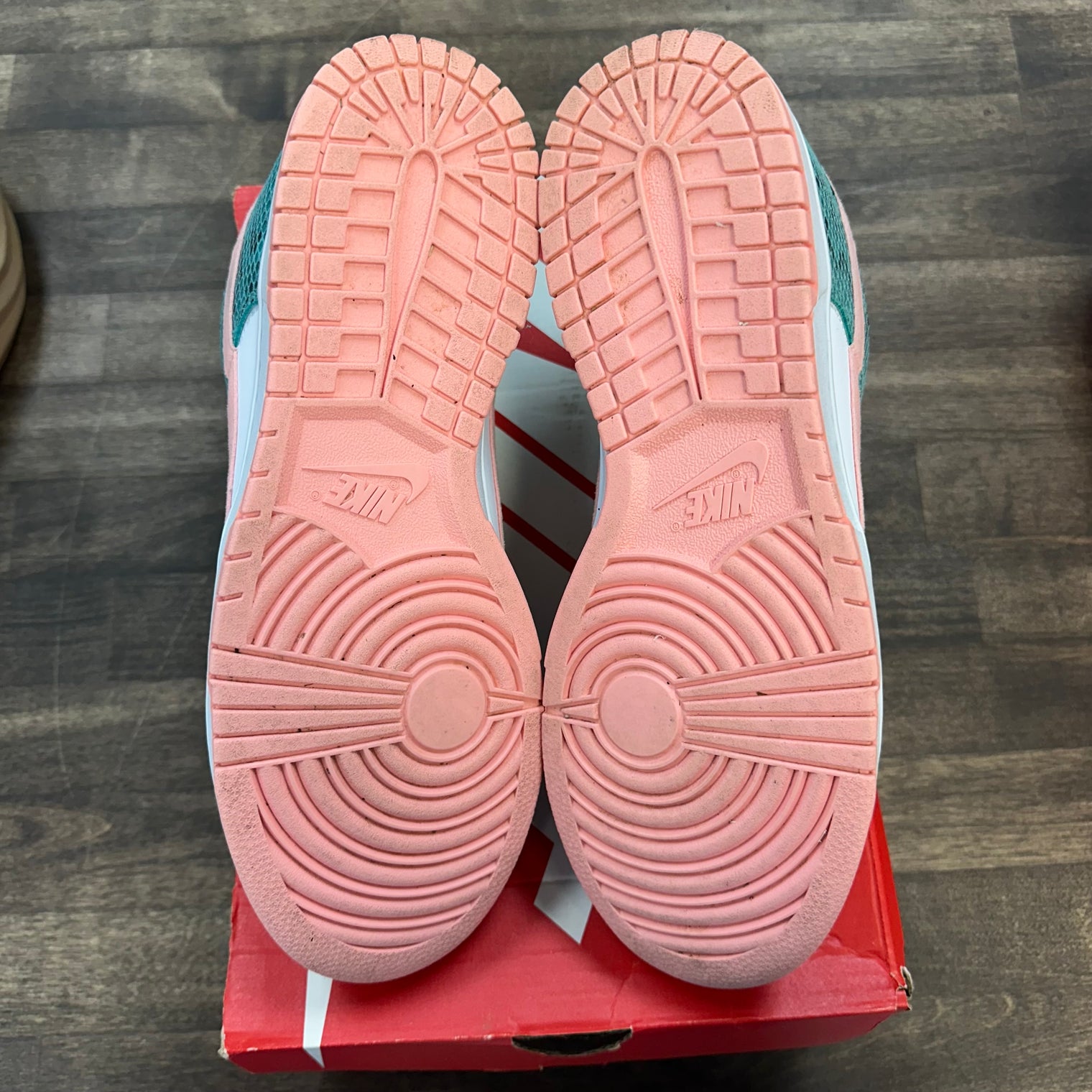 Snakeskin Washed Teal Dunk Low (USED)