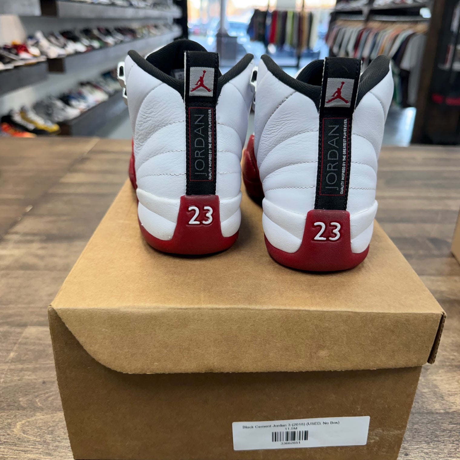 Jordan 12 Retro Cherry (GS) (USED, No Box)