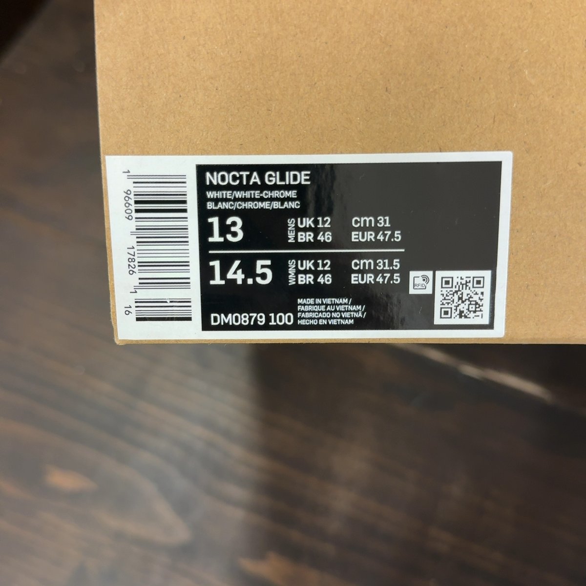 Nike NOCTA Glide Drake White Chrome Size 13 - aux