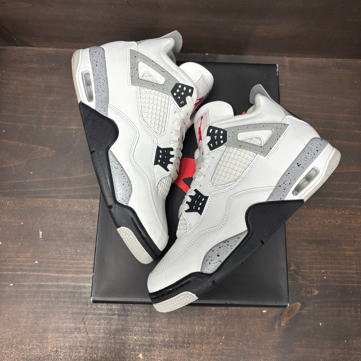 Jordan 4 Retro White Cement (2025) Size 9 (Pre-Owned) - back
