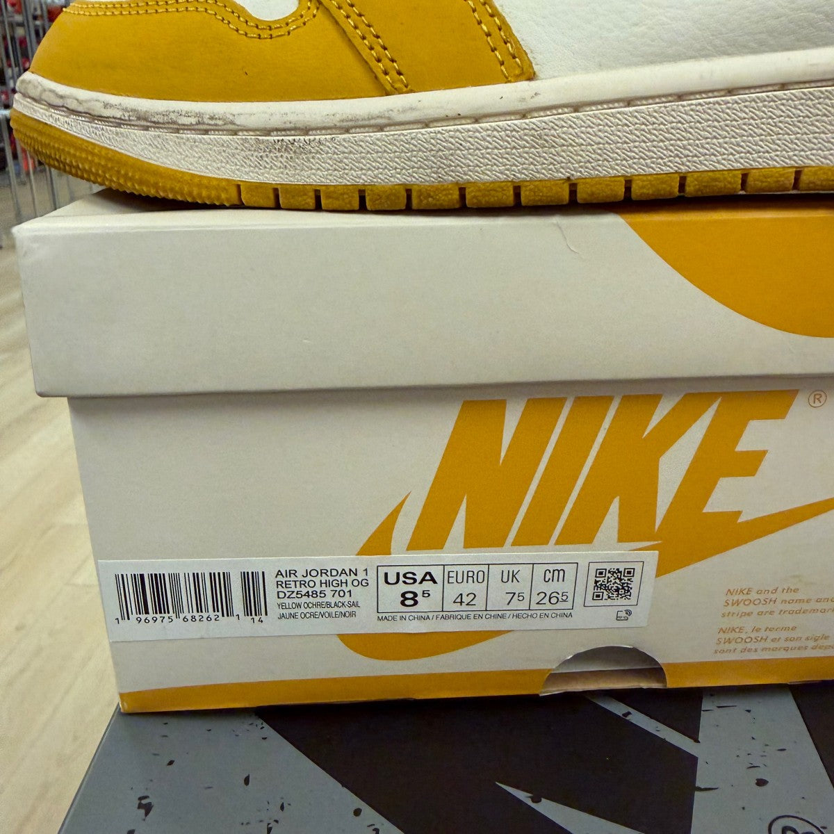 Jordan 1 Retro High OG Yellow Ochre - Image 6
