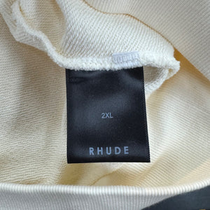 Rhude University Hoodie Cream Size XXL (Pre-Owned) - tag