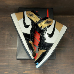 Jordan 1 Retro High NRG Patent Gold Toe Size 10.5 (Pre-Owned) - back