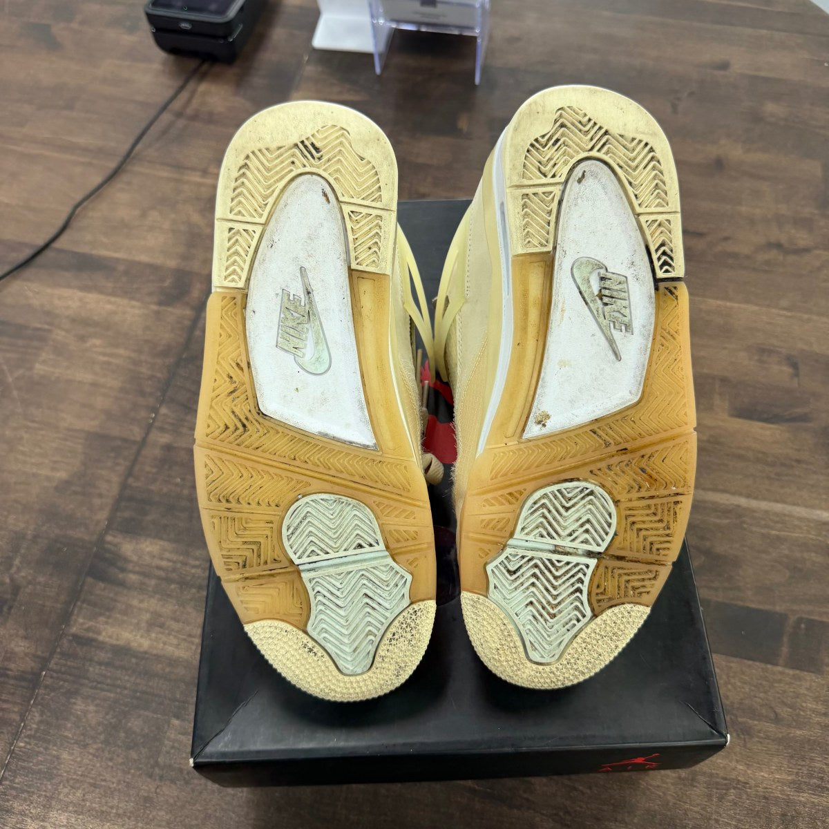 Jordan 4 Retro Off-White Sail (Women's) - Image 4