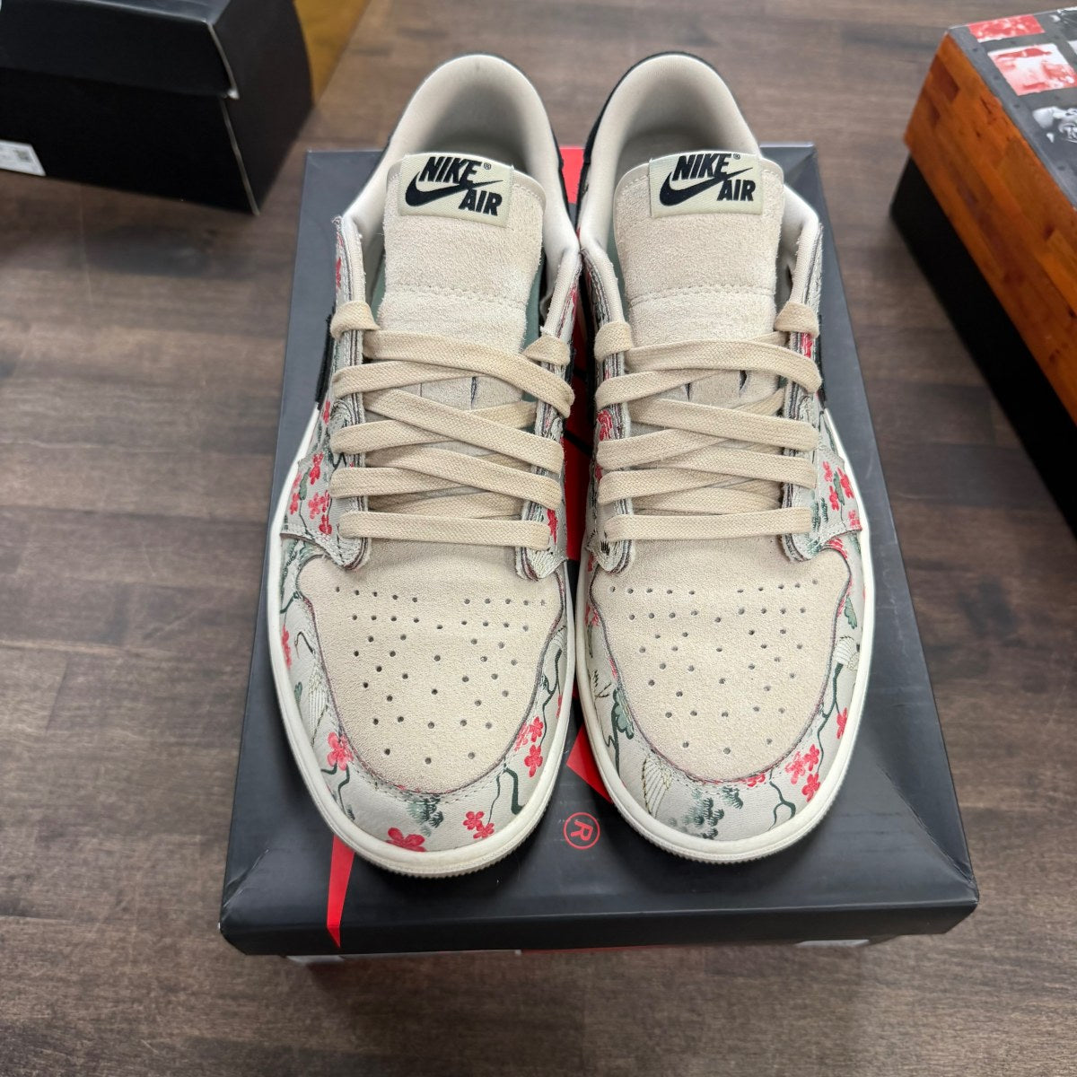 Jordan 1 Retro Low OG Rui Hachimura Oatmeal Size 9.5 (Pre-Owned) - Image 2