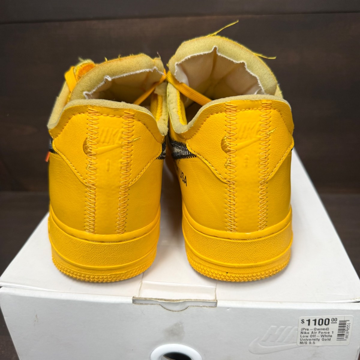 Nike Air Force 1 Low Off-White ICA University Gold - Image 5