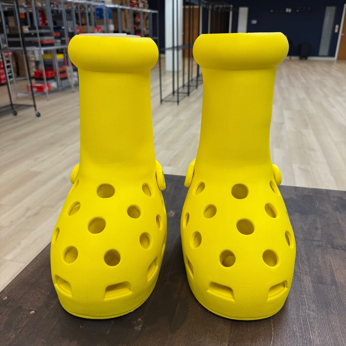 MSCHF x Crocs Big Red Boot (Yellow) Size 7 (Pre-Owned) - Image 4