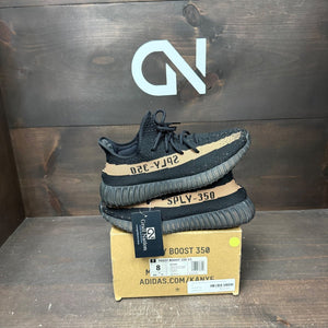 adidas Yeezy Boost 350 V2 Core Black Copper Size 8 (Pre-Owned) - front