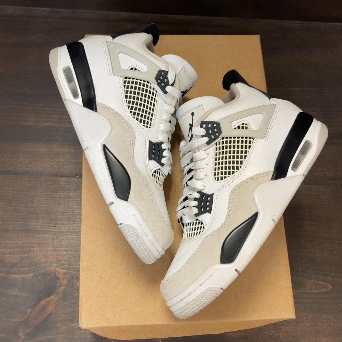 Jordan 4 Retro Military Black (GS) Size 5.5Y (Pre-Owned) - Image 2