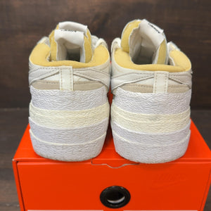 Nike Blazer Low sacai White Patent Leather Size 10.5 (Pre-Owned) - aux