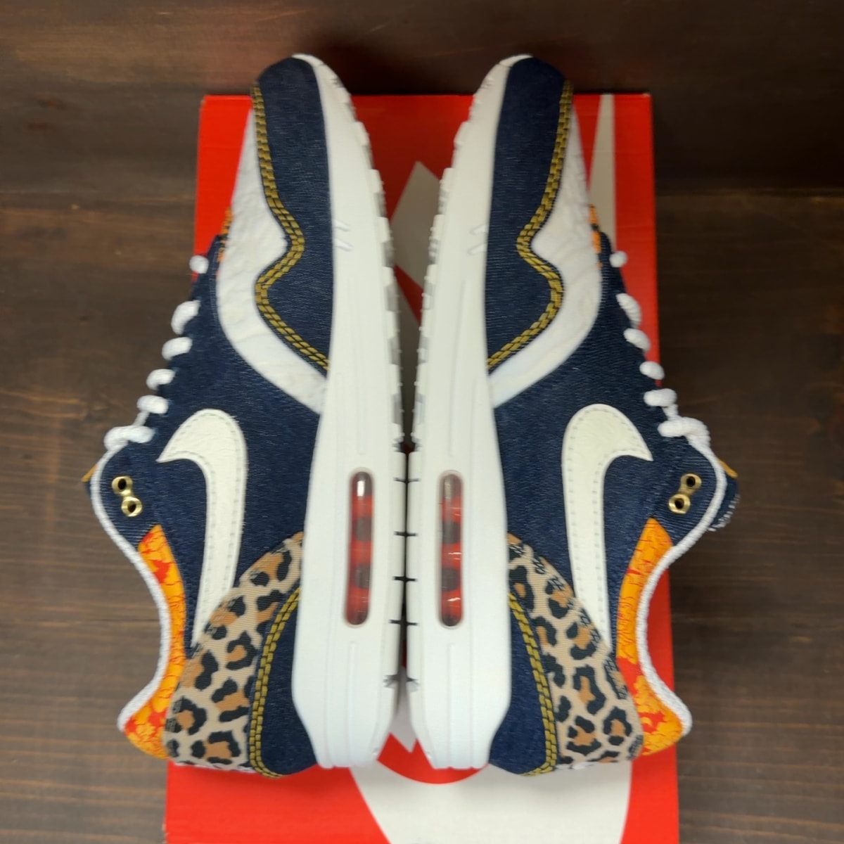 Nike Air Max 1 Premium Denim Leopard - Image 6