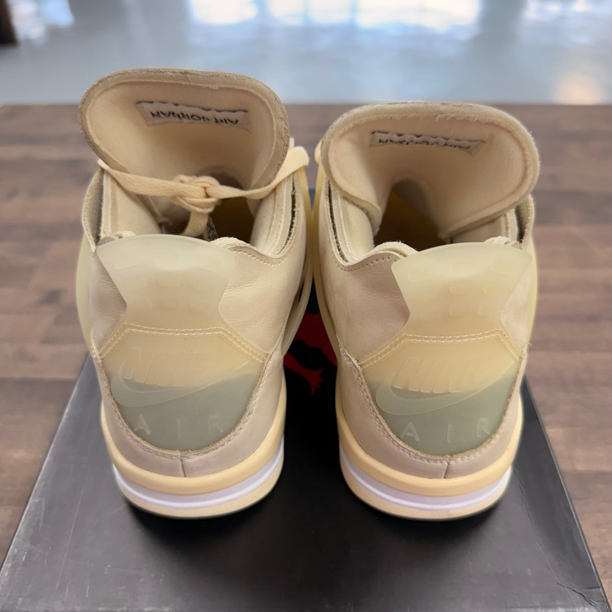 Jordan 4 Retro Off-White Sail (Women's) - Image 4