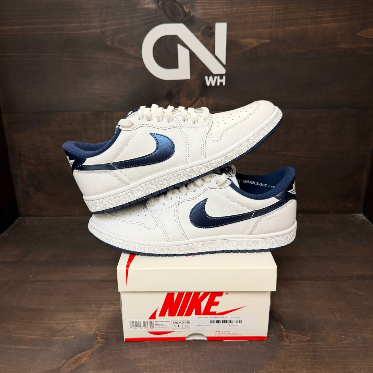 Jordan 1 Retro Low '85 Metallic Blue - Image 1