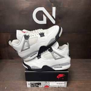 Jordan 4 Retro White Cement (2025) Size 9 (Pre-Owned) - front