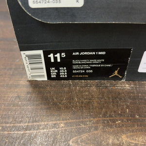 Jordan 1 Retro Mid New Love (2017) Size 11.5 (Pre-Owned) - aux