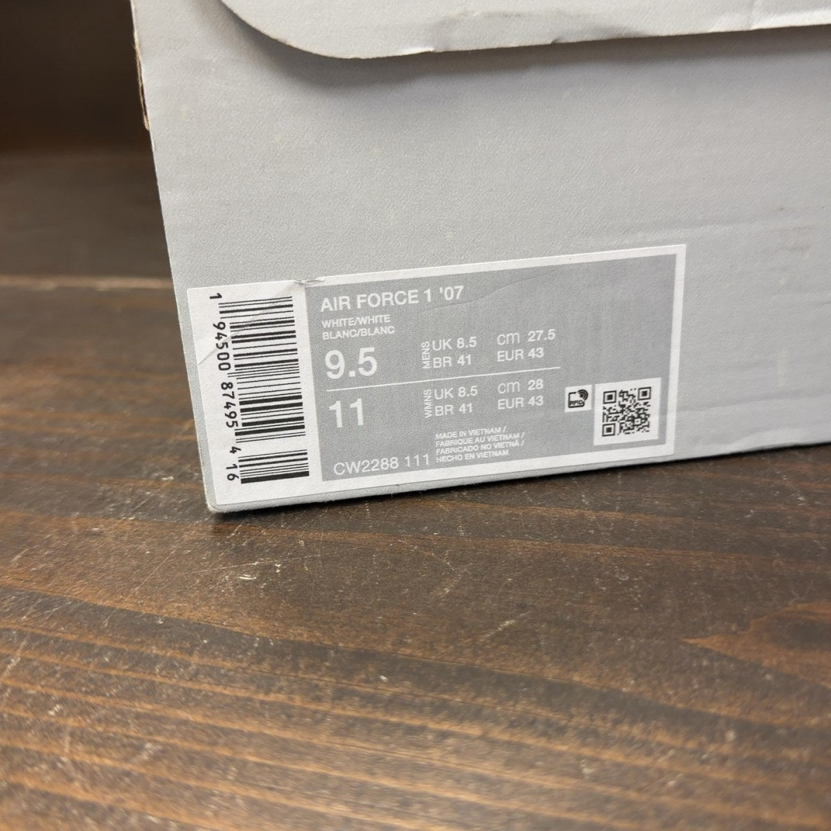 Nike Air Force 1 Low '07 White Size 9.5 (Pre-Owned) - Image 9