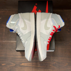 Jordan 1 Retro High Zoom White Racer Blue Size 10 (Pre-Owned) - aux