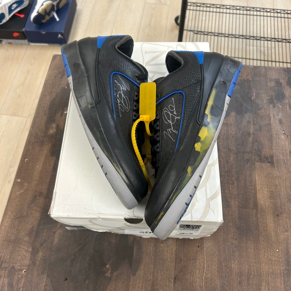 Jordan 2 Retro Low SP Off-White Black Blue - Image 1