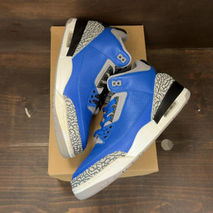 Jordan 3 Retro Varsity Royal Cement Size 11 (Pre-Owned) - Image 2