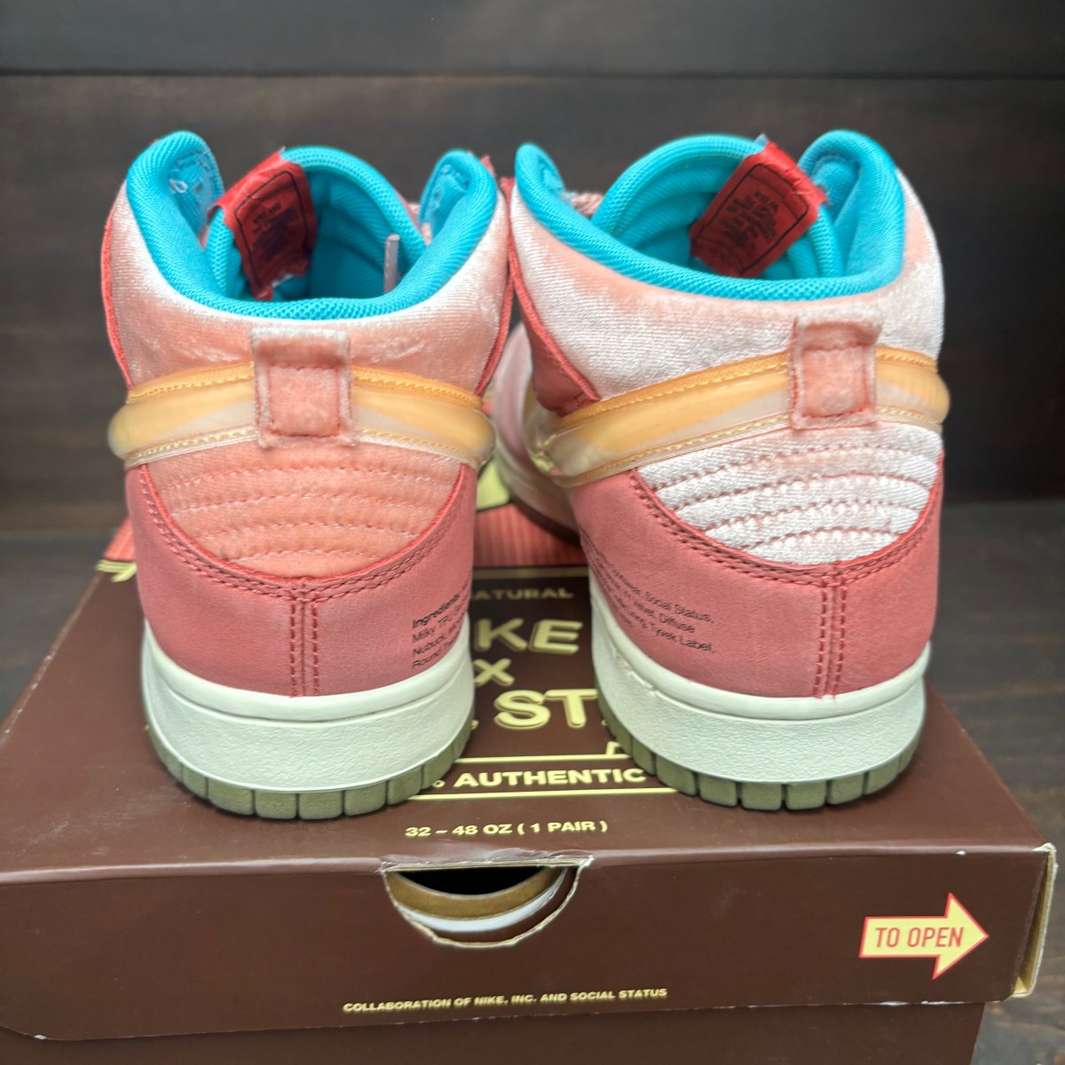 Nike Dunk Mid Social Status Free Lunch Strawberry Milk - Image 5